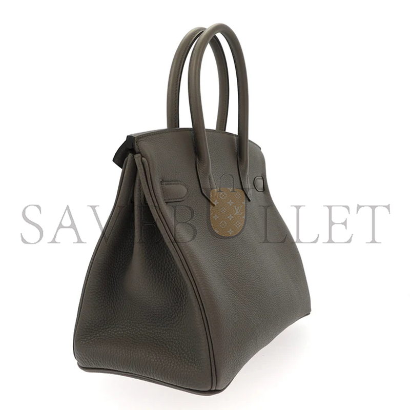 H**mes master birkin 30 vert de gris togo gold hardware (30*23*15cm)